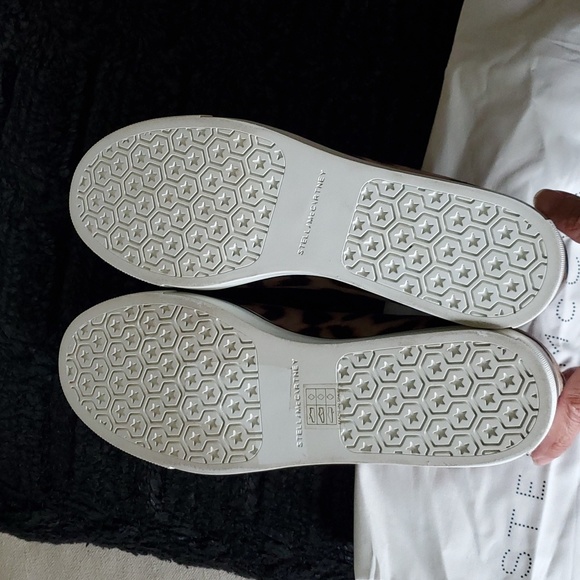 Stella McCartney Velvet Leopard Binx Platform Slip On Sneakers - Picture 3 of 7